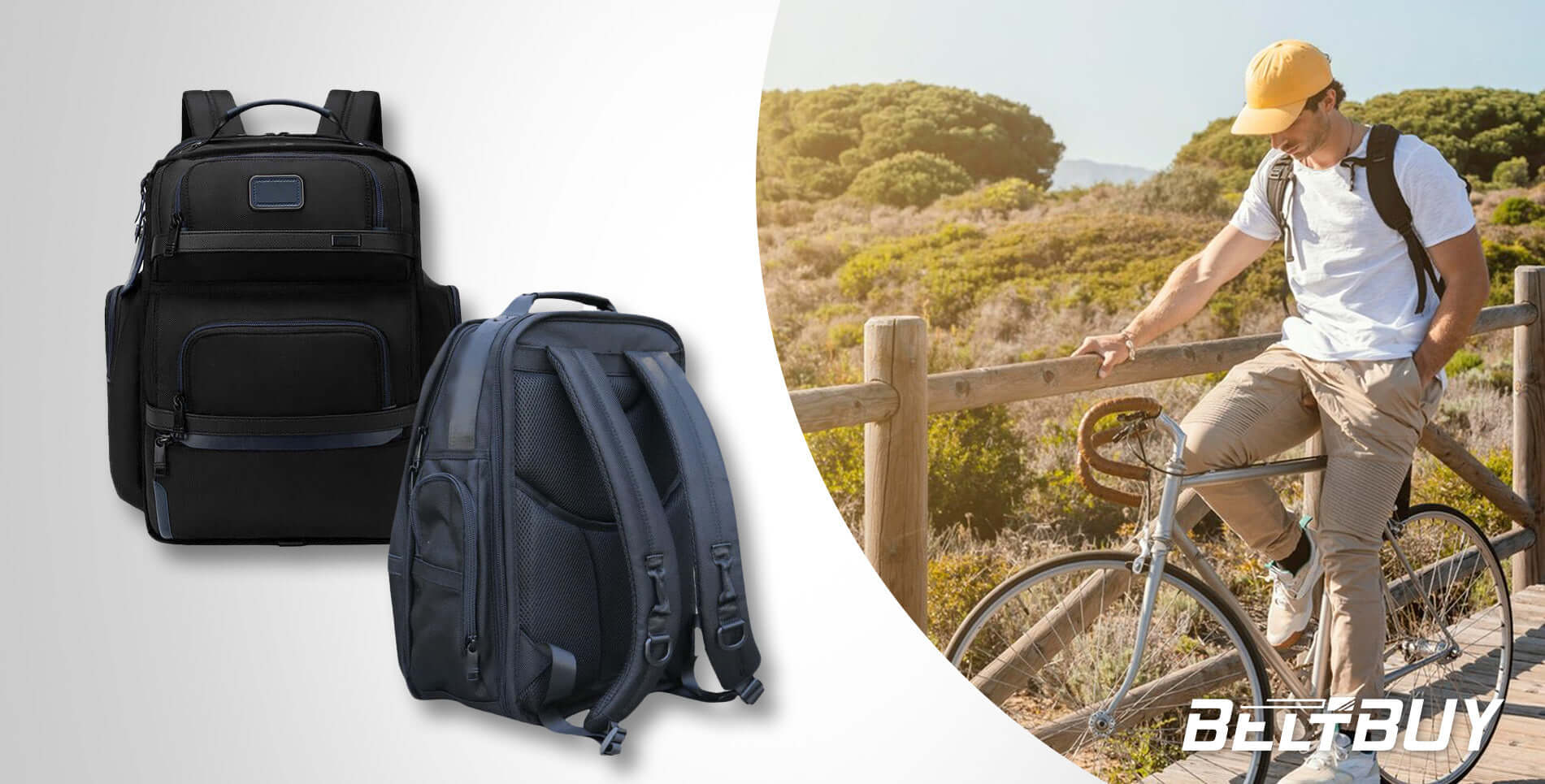 Nylon backpack for outdoor cycling