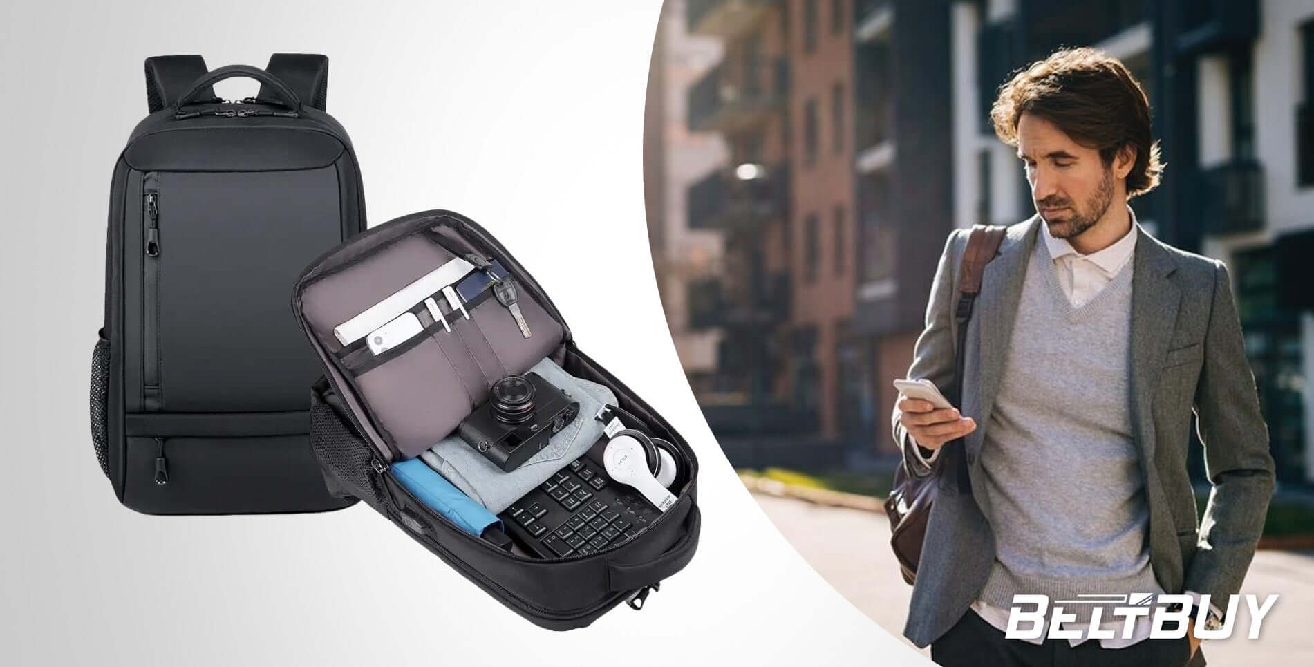 Nylon backpack for Business