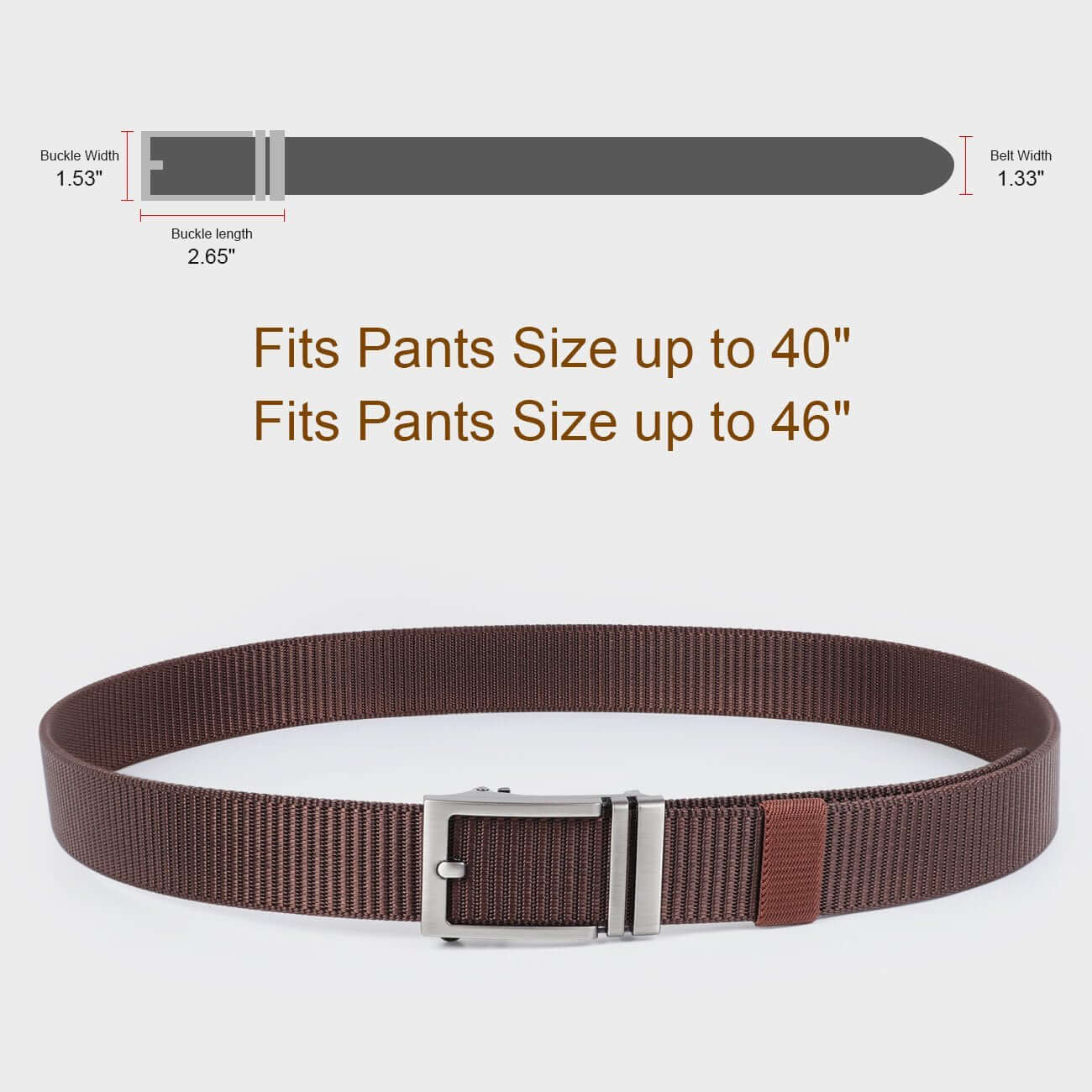 Nylon Belt with Automatic Buckle